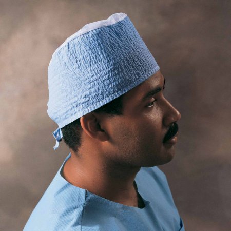 Cap Surgeon One Size Fits Most Blue Tie Closure (100/BX 3BX/CS) by O&M Halyard  ID 69520